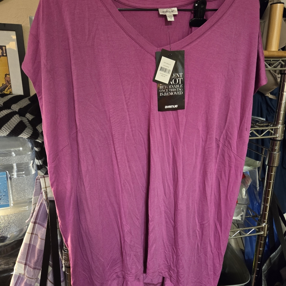 Avenue Top Tenille Color Orchid